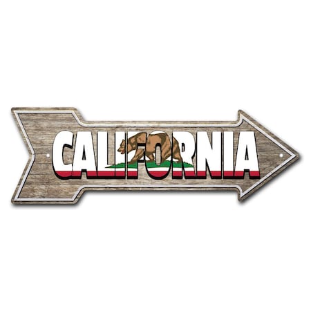 Signmission California Arrow Sign Funny Home Decor 36in Wide P-ARROW12-999929